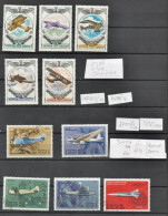 URSS RUSSIE RUSSIA USSR  LOT VRAC 10t Timbres Thème Aviation Cf Scans Pour Détail - Autres & Non Classés