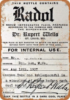 Radol Bottle Radium 1907 (Photo) - Voorwerpen