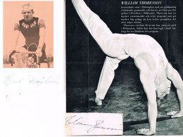 JEUX OLYMPIQUES - AUTOGRAPHES DE MEDAILLES OLYMPIQUES - CONCURRENTS DE SUEDE - - Authographs