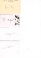 JEUX OLYMPIQUES - AUTOGRAPHES DE MEDAILLES OLYMPIQUES - CONCURRENTS DE SUEDE - - Authographs