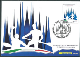 Italia, Italy, Italien, Italie 2015 ; Campionato Del Mondo Di Canoa: Maximum Card E Anche FDC Con Annullo Speciale - Canoe