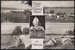 D-59519 Möhnesee - Der Möhnesee - Campingplätze - Stamp 1957 - Möhnetalsperre