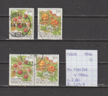 (TJ) Noorwegen 1996 - YT 1161/62 + 1161a (gest./obl./used) - Used Stamps