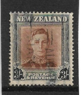 NEW ZEALAND 1947 3s SG 689  FINE USED Cat £3.50 - Used Stamps
