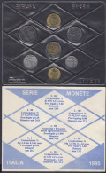 ITAX02 - ITALIE - SET DE 7 MONNAIES - De 5 Lires à 500 Lires - 1985 - Mint Sets & Proof Sets