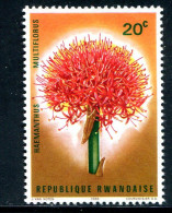 RWANDA- Y&T N°148- Neuf Sans Charnière ** (fleur) - Usados