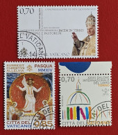 VATICANO VATICAN 2014 FIRST DAY PASQUA EASTER POPE JOHN XXII PAPA GIOVANNI XXIII CANONIZZAZIONE TORINO FULL GUM - Used Stamps