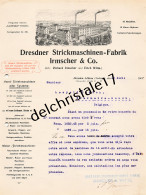 96 0483 DRESDEN-LÖBTAU ALLEMAGNE 1908 Fabrique De Machine à Tricoter Richard IRMSCHER & Erich WITTE à BAETEN - Artesanos