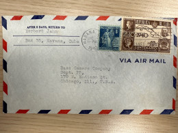 Cuba 1940 Letter From Havana To Chicago Air Mail - Storia Postale