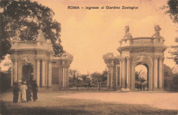 ITALIE - Rome -  Entrée Au Jardin Zoologique - Carte Postale Ancienne - Parcs & Jardins