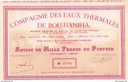 Compagnie Des Eaux Thermales De Bou-Hanifia, Algerien - Acqua