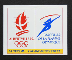Autocollant Jeux Olympiques Albertville 92 La Poste // B-6 - Otros & Sin Clasificación