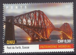 ONU United Nations 2021 - Unesco World Heritage, Pont Forth, Scotland, Bridge, Bridges, River, Patrimoine Mondial - MNH - Unused Stamps