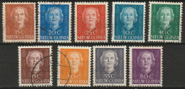 Nederlands Nieuw Guinea 1950, Koningin Juliana NVPH 10-18 Gestempeld/used - Netherlands New Guinea