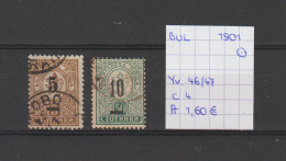 (TJ) Bulgarije 1901 - YT 46/47 (gest./obl./used) - Usados
