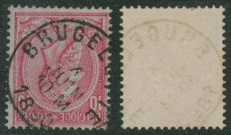 émission 1884 - N°46 Obl Simple Cercle "Brugelette" - 1884-1891 Leopoldo II