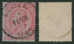 émission 1884 - N°46 Obl Simple Cercle "Leuze" - 1884-1891 Leopoldo II