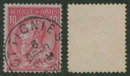 émission 1884 - N°46 Obl Simple Cercle "Ottignies" - 1884-1891 Leopold II