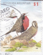 ARGENTINE -  Sturnelle à Longue Queue (Sturnella Loyca) - Used Stamps