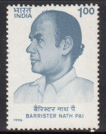 INDIA 1996 BARRISTER NATH PAI  MNH - Ungebraucht