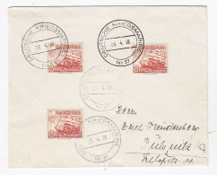 Deutsches Reich Brief Mit WHW-MEF Nach Pulsnitz SST Deutsche Kriegsmarine - See- Und Schiffspost