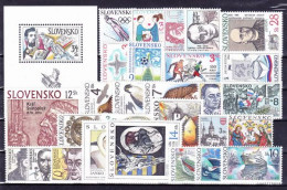 ** Slovaquie 1994 Mi 187-215, (MNH)** L'année Complete - Full Years