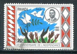 RWANDA- Y&T N°1056- Oblitéré - Oblitérés