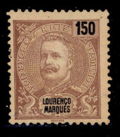 ! ! Lourenco Marques - 1898 D. Carlos 150 R - Af. 42 - No Gum - Lourenco Marques