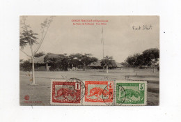 !!! CPA ET TIMBRES DU CONGO, CACHET DE FORT SIBUT - OUBANGUI DE 1909 - Briefe U. Dokumente