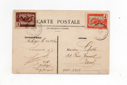 !!! CPA ET TIMBRES DU CONGO, CACHET DE FORT SIBUT - OUBANGUI DE 1910 - Lettres & Documents