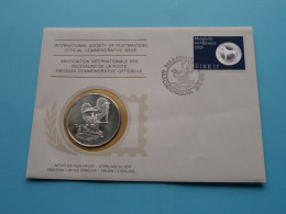 En Commémoration Du 50e Anni MONNAIE IRLANDAISE > Edit. PROOF Sterling SILVER ( +/- 25 Gr ) Int. Soc. Of POSTMASTERS ! - FDC