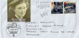 Tribute To The Women's Royal Naval Service, During World War II. Letter UK To Andorra, With Arrival Illustrated Postmark - Sin Clasificación