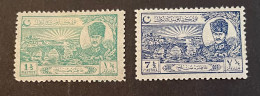 1924 Lausanne Treaty Of Peace Isfila 1129 And 1133 MH - Unused Stamps
