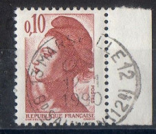 FR 1982 - N° 2179 - 1t à 0.10 Rouge Brun Margé - LIBERTE DE GANDON - 1 Bande Phospho - OBLITERE CIRCULAIRE - 1982-1990 Liberté De Gandon