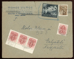 BUDAPEST 1944. Érdekes, Céges Levél Gallyatetőre Küldve Négybélyeges Portózással - Used Stamps