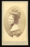 ÚJVIDÉK 1875. Reisz :  Hölgy , Visit Fotó - Alte (vor 1900)