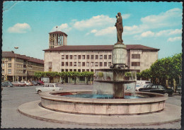 D-66740 Saarlouis - Rathaus Mit Marienbrunnen - Cars - DAF - Opel Rekord Coupe - Renault 4CV - Nice Stamp - Kreis Saarlouis