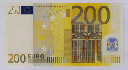 200 EURO BANKNOTE+2002 PREFIX X+GUVERNER SIGNATURE JEAN CLAUDE TRICHET+RARE+UNC - 200 Euro
