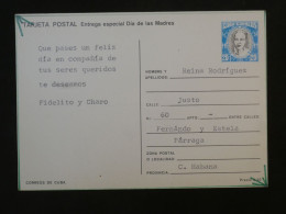 DD11 CUBA  BELLE CARTE ENTIER  1969   DIAS DE MADRES +AFF. PLAISANT+  + - Brieven En Documenten