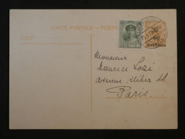 DD11 LUXEMBOURG    BELLE  CARTE  ENTIER  1928    A  PARIS   FRANCE +AFF.INTERESSANT+  + - Entiers Postaux