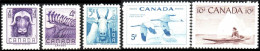 Canada 1955/1956 "Protection And Conservation Of Animals In The Wild" 5v Quality:100% - Neufs