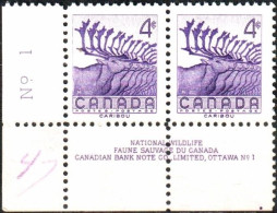 Canada 1956 "Protection And Conservation Of Animals In The Wild.Karibou" 2v Zd Quality:100% - Nuevos