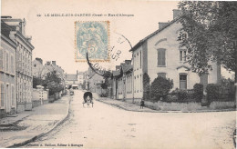 Le MELE-sur-SARTHE (Orne) - Mesle - Rue D'Alençon - Attelage De Cheval - Voyagé 1905 (2 Scans) - Le Mêle-sur-Sarthe