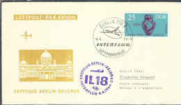 ALLEMAGNE RDA 1964:  FDC De Berlin - 1950-1970
