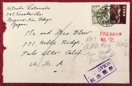 Japon, Divers Sur Enveloppe De TOKYO Pour Les USA 1954 - (B3018) - Storia Postale