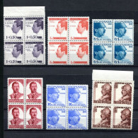 1940.RUMANIA.YVERT 597/602**.NUEVOS SIN FIJASELLOS.(MNH).BLOQUE DE 4.CATALOGO 48€ - Unused Stamps
