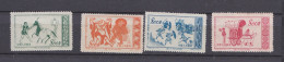 Chine 1953 La Serie Complete Peintures Murales Anciennes , 4 Timbres Neufs 215 à 218 - Ungebraucht