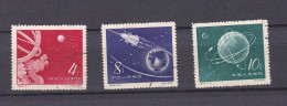 Chine 1958 , La Serie Complete Satellites – Spoutniks , 3 Timbres  . 407 à 40 - Gebraucht