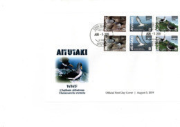 WWF  LOCAL FDC  AITUTAKI  2019, 1 Overprint Set / 1 Set Avec Surprint - Albatros