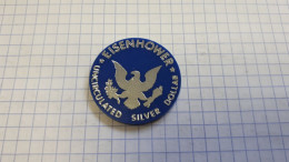 USA EISENHOWER CHIP TOKEN PLASTIC UNCIRCULATED SILVER DOLLAR FRAPPE MONNAIE - Casino